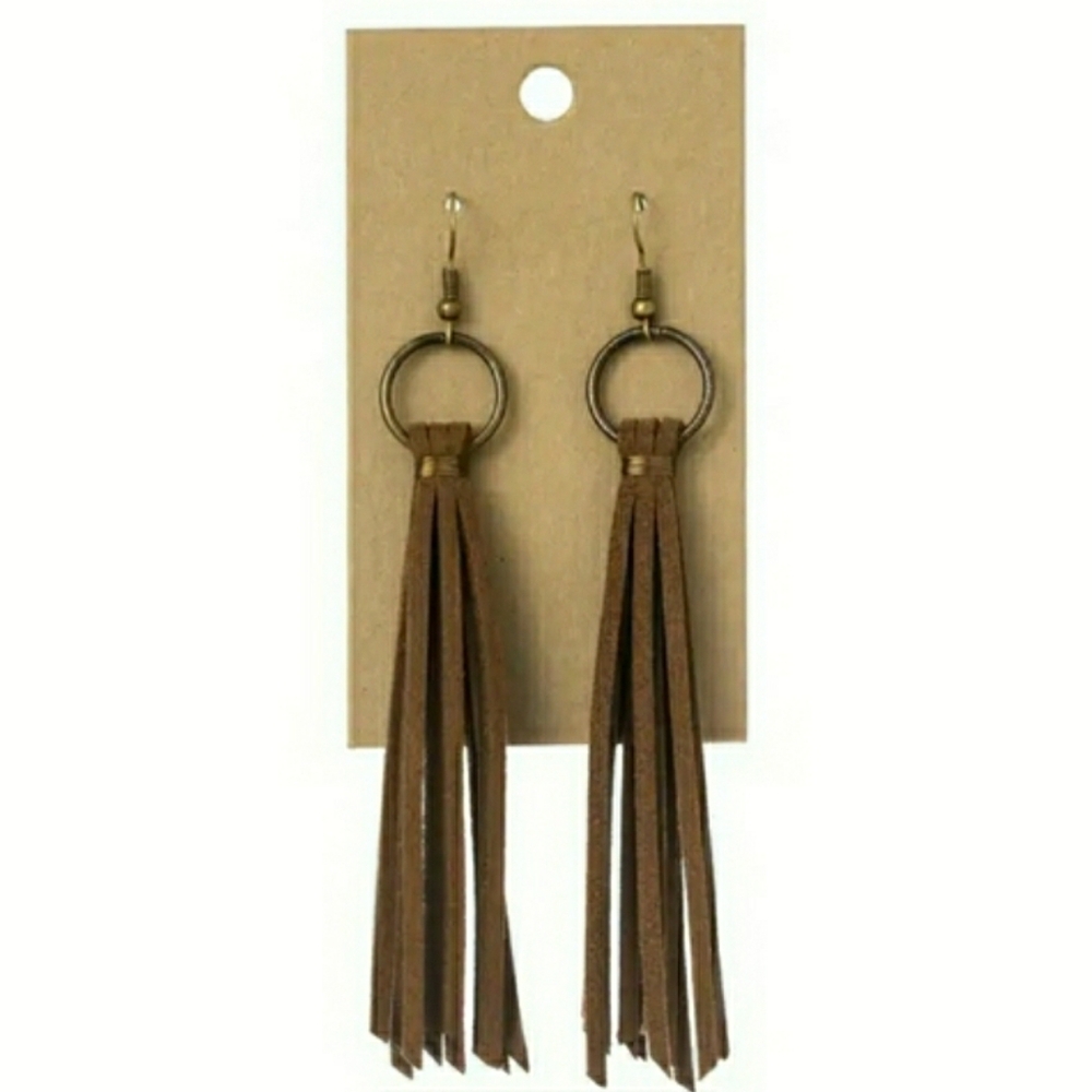 NEW! Brown Tassel Earrings